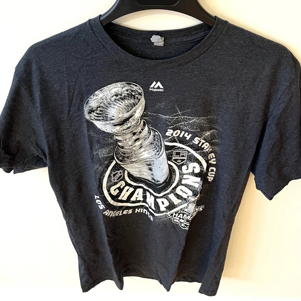 Men's Next Level LA Kings 2014 Stanley Cup Champions Tee Shirt Size Large
